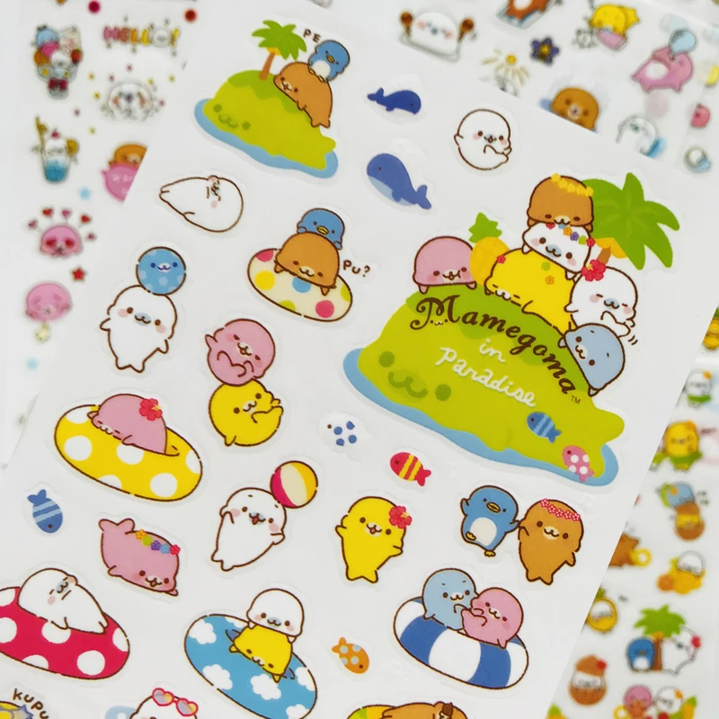 6 листов/упаковка декоративные наклейки Морская выдра льва|Канцелярские