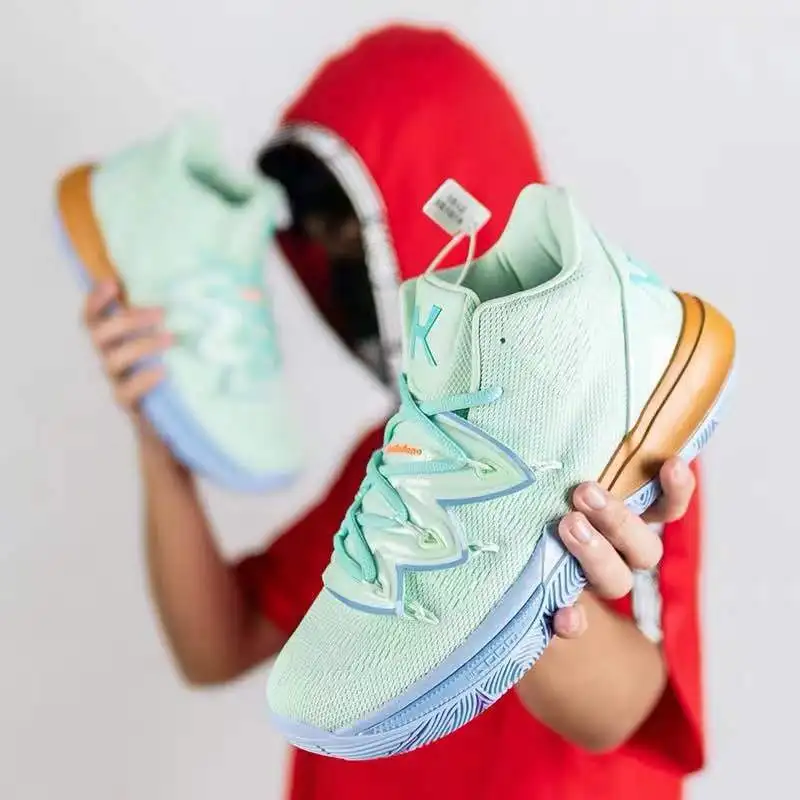 Классические мужские баскетбольные кроссовки Kyrie 5 из желтой губки розового