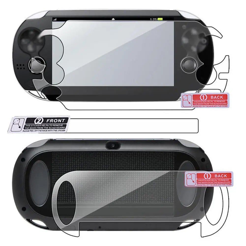 

HD Screen Protector Film Game Player Screen Protection Pad Front and Back Film for Sony PS Vita for PSV