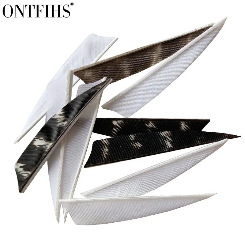 

100 PCS 2.5 Inch Shield Archery Arrow Feather Fletching For Hunting Right Wing