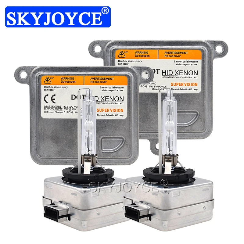 2021 SKYJOYCE оригинальный D1S D3S 6000K HID преобразователь головной светильник комплект 35
