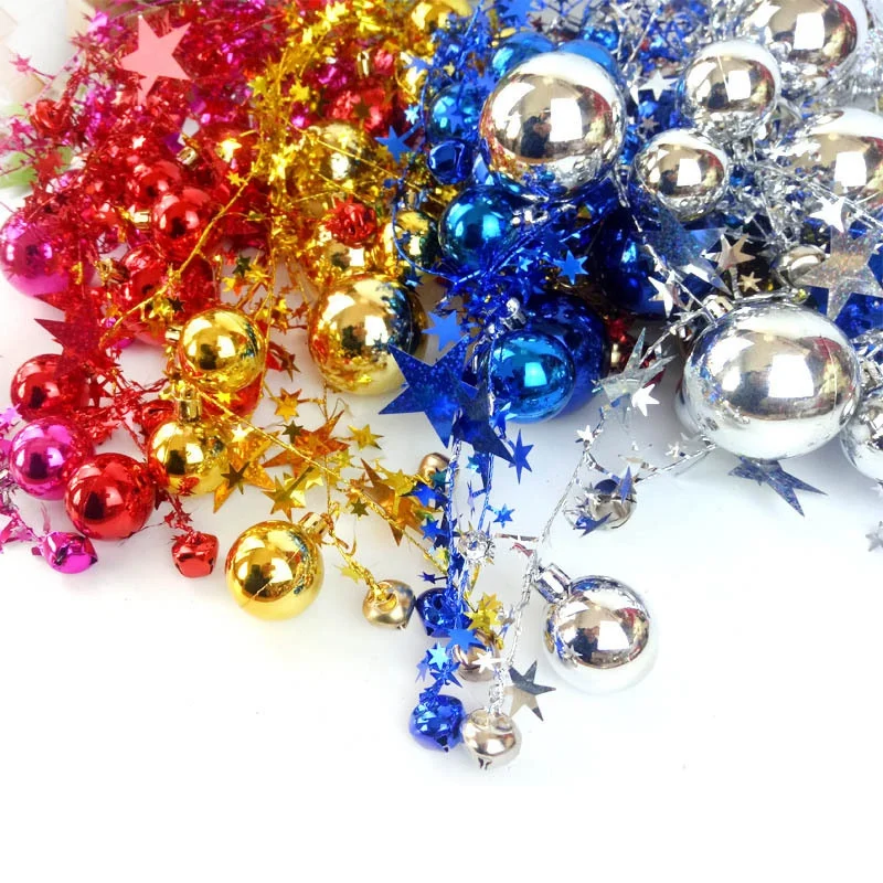 

2M Christmas Tree Decor Ball Bauble Xmas Party Hanging Ball Ornament Decorations for Home Christmas Decorations Gift