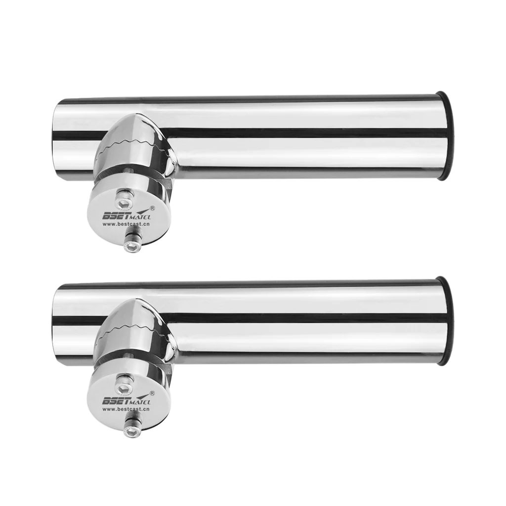 

2 Pcs Stainless Steel Fishing Rod Holder Rod Holder Rod Stand Rod Holder Fit For Boat Kayak, Adjustable