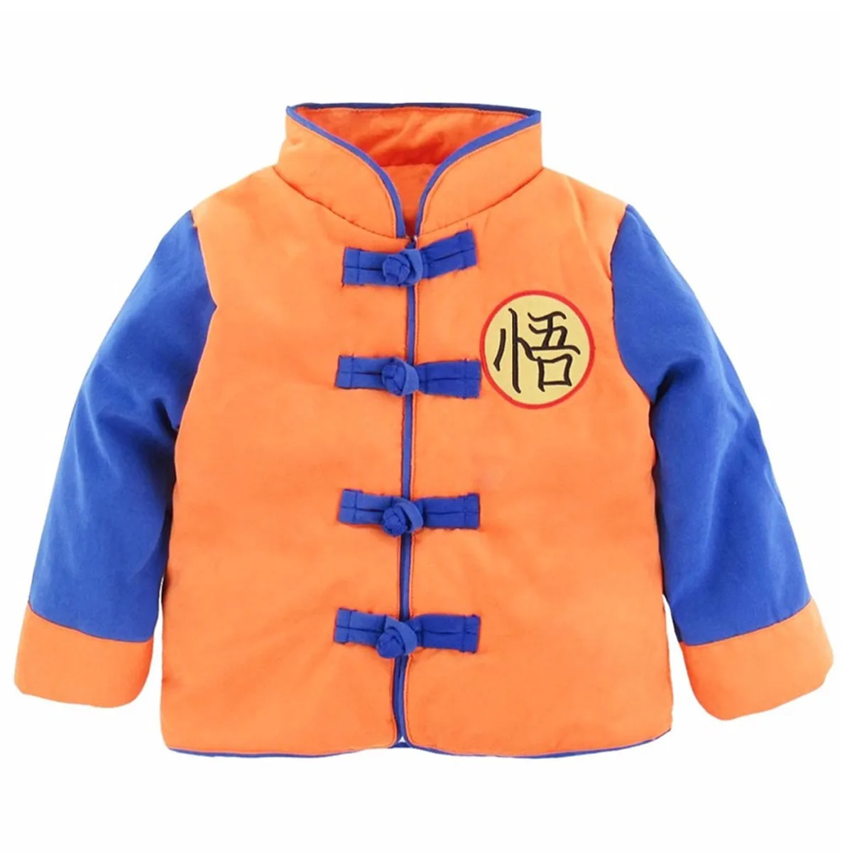 Goku/зимняя куртка для маленьких мальчиков; Детское пальто с драконом и шариком; теплая Рождественская верхняя одежда для малышей; костюм аниме на Хэллоуин