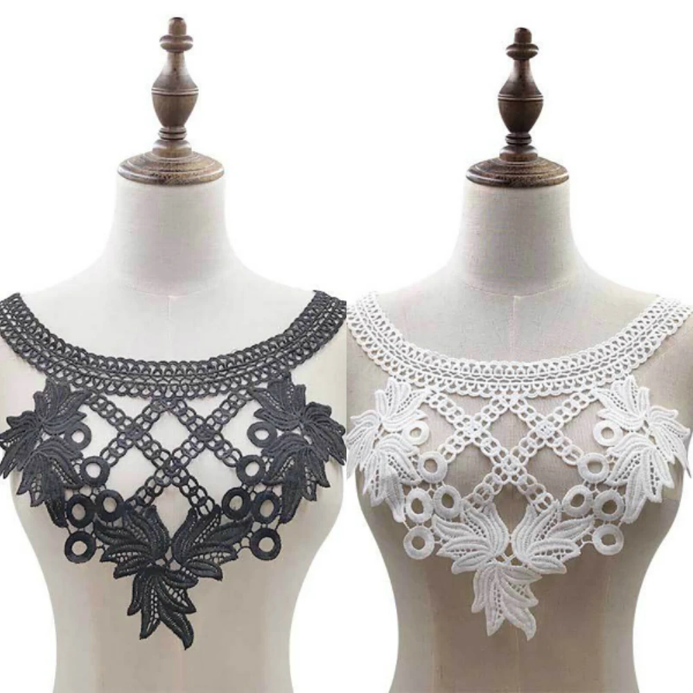 Lychee Life вышивка воротник кружевная лента полые цветочные кружевные планки DIY