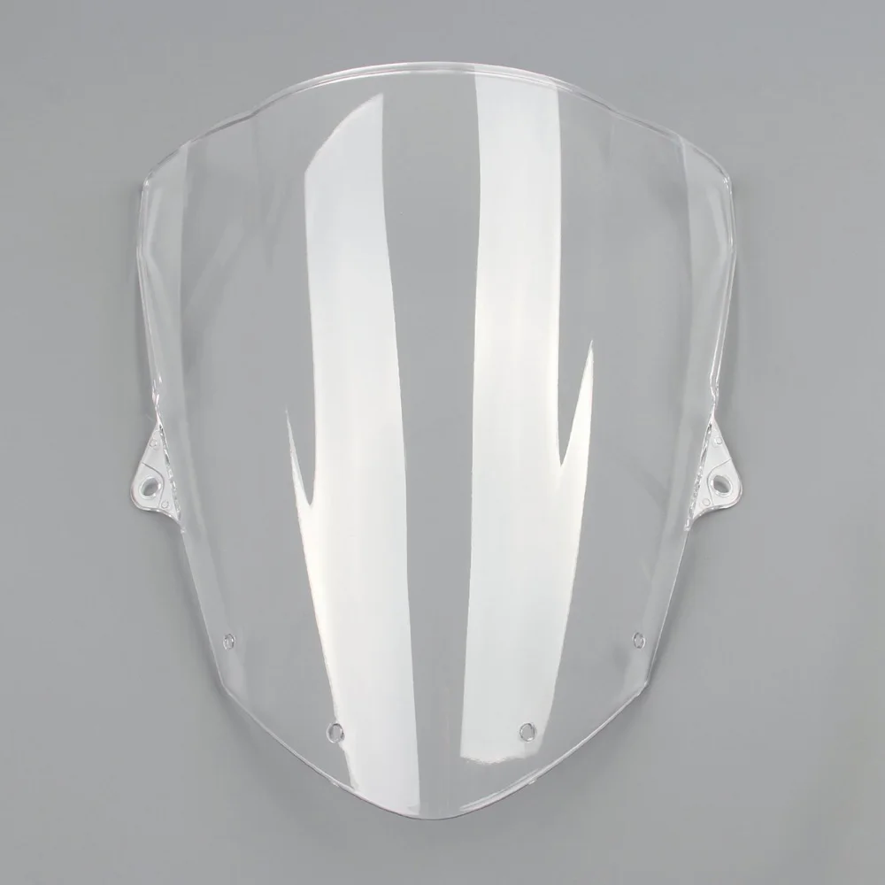 Motorcycle Clear Double Bubble Windscreen Windshield Screen ABS Shield Fit For Kawasaki Ninja ZX6R 2009-2014 ZX-10R 2008-2010