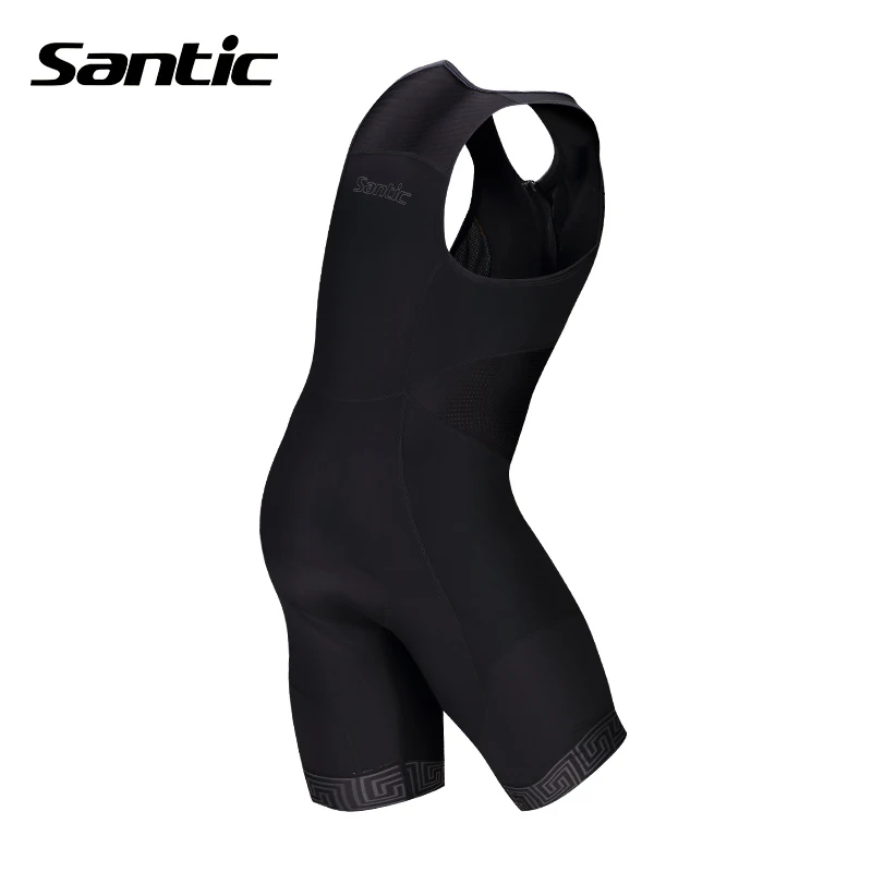 Santic men's triathlon suit short sleeve racing jumpsuit quick-dry lycra fabric skinsuit swim/cycling/run pro team clothing | Спорт и