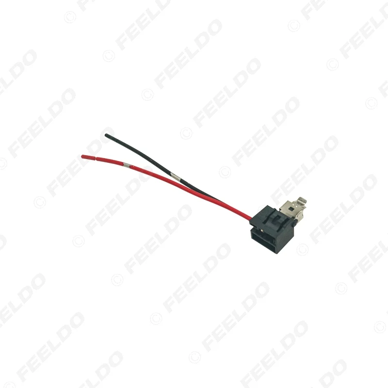 FEELDO 2Pcs Car Halogen Bulb H1 Headlight Plug Adapter With Wire Auto Socket Lamp Connector Holder #MX5954 | Автомобили и