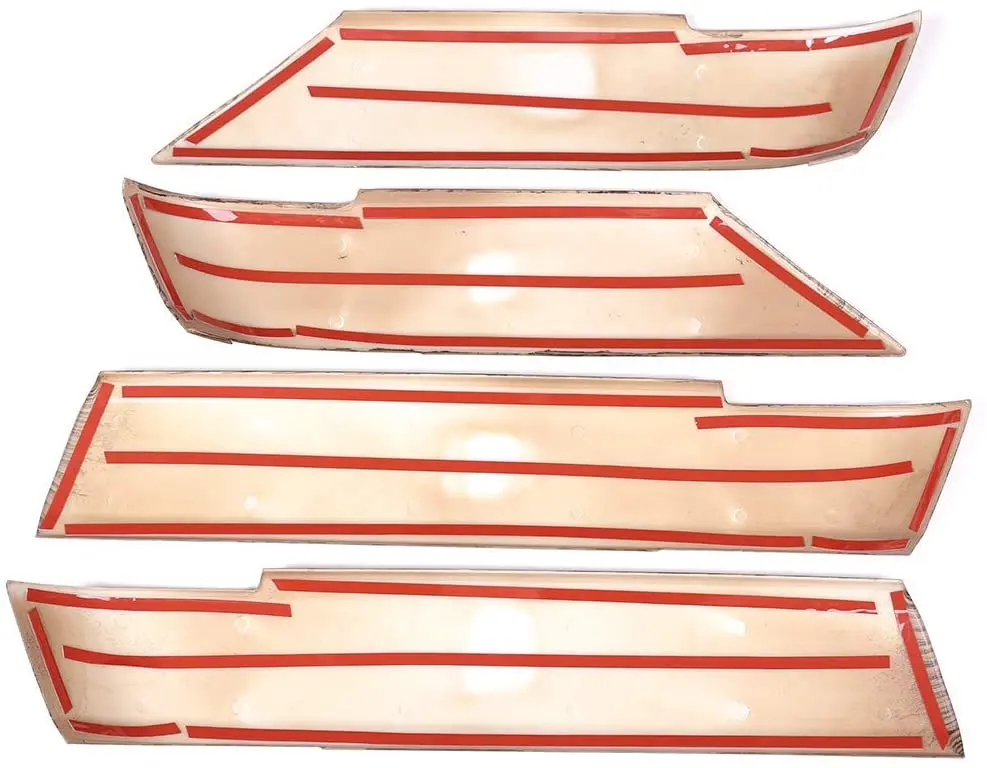 Пески дерево зернистая дверь внутреннее украшение Защитная панель накладка 4 шт