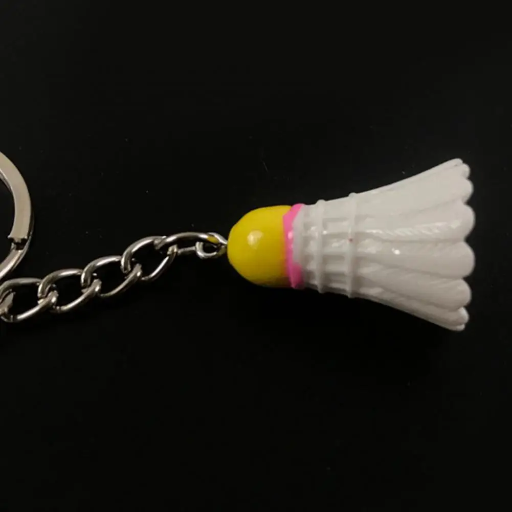 

5Pcs Key Rings Simulation Badminton Pendant Toy Three-dimensional Keychain for Souvenir Prizes