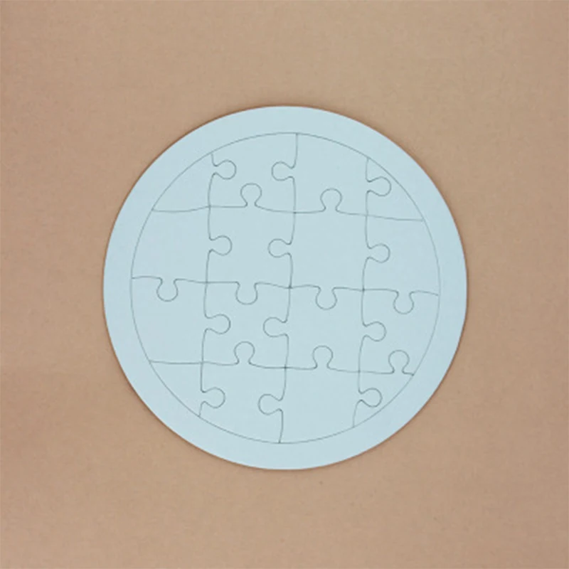 4 стиля пустая раскраска головоломка бумага белая доска формы для детей изделия