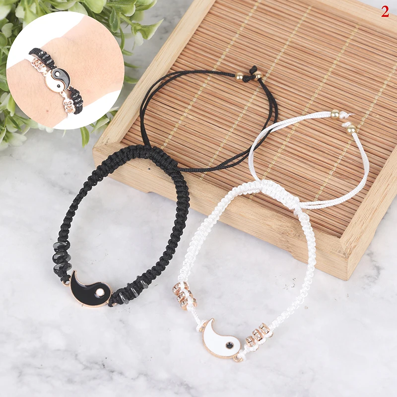 Парный браслет 2 шт./компл. в китайском стиле ретро Тай Чи сплав аксессуары ручная