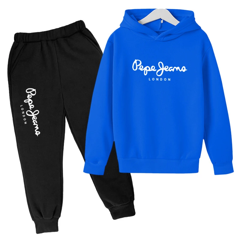 

Children's Clothes Sets Boys and Girls Sports Suits Spring Sweatshirt Hoodie Outdoor Causal Tracksuit 2 Piece Teenager Set 4-14T