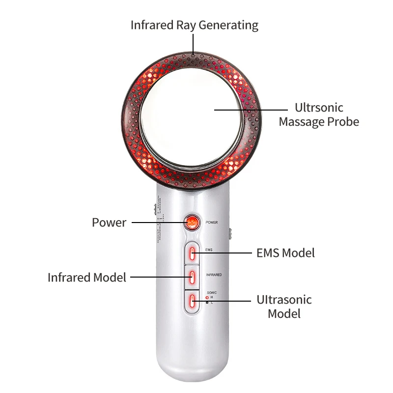 3 в 1 ультразвуковая кавитация машина EMS инфракрасный массажер для похудения тела