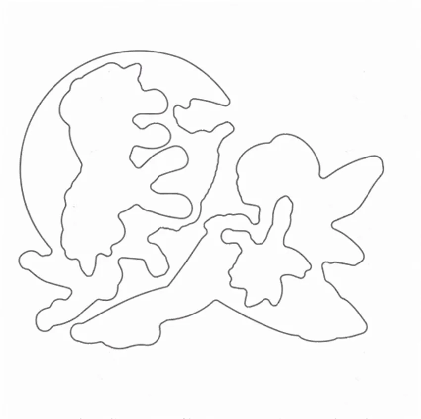 14x18 см с рисунком эльфов и фей прозрачный печать прозрачные наклейки силиконовый