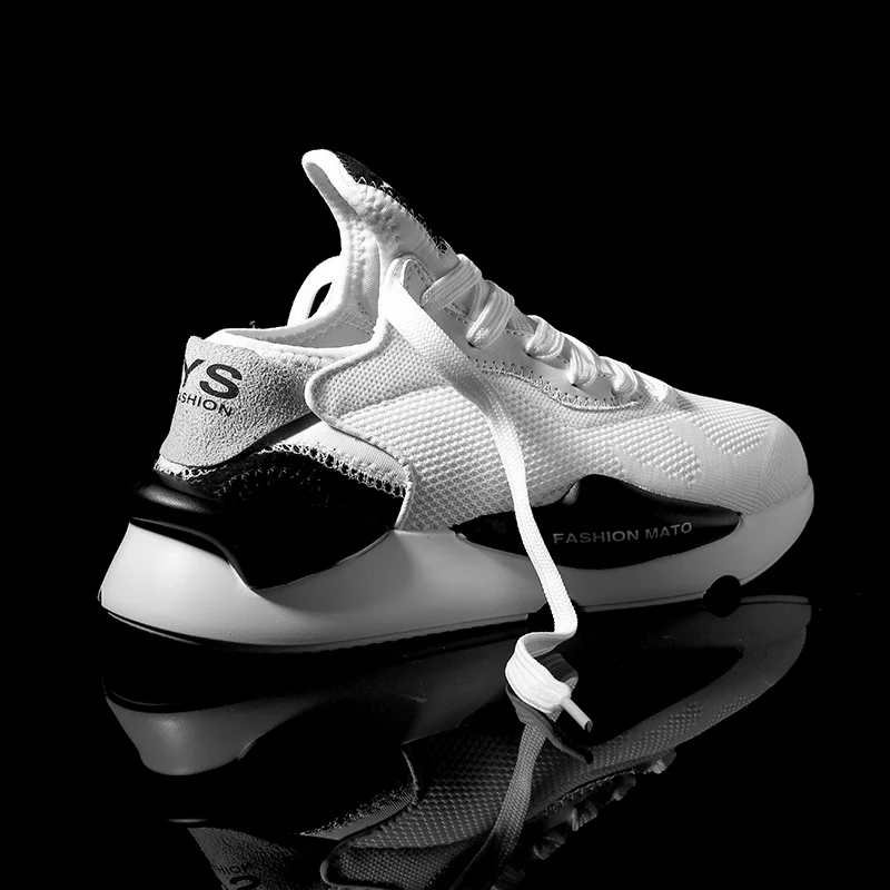 

European Station Show Shoes Black Samurai Black and White Casual Shoes Men's Leather Thick Bottom Red Daddy Lovers Shoes,