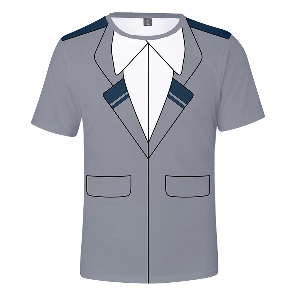 

2021 Men Women Kid Fashion Tshirt Anime Clothes My Hero Cosplay Costume Academy Uniform Short-Sleeved Breathable Men And Women