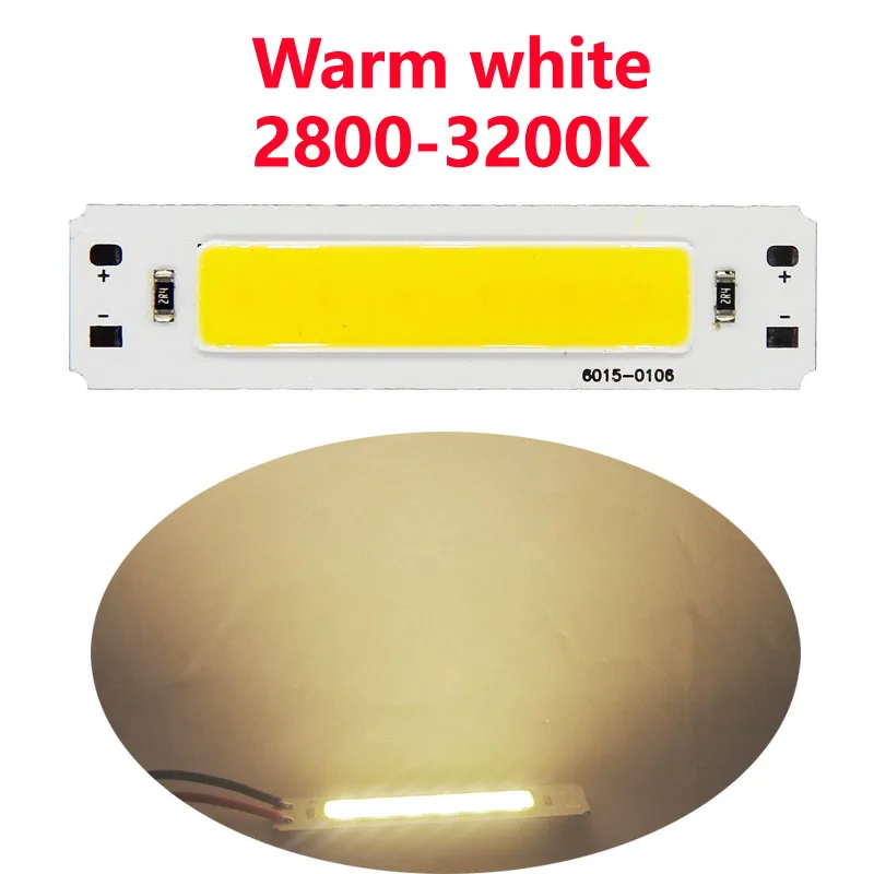 

Светодиодная лента Sumbulbs 60*15 мм 2 Вт, теплый/холодный белый свет, 10 шт.