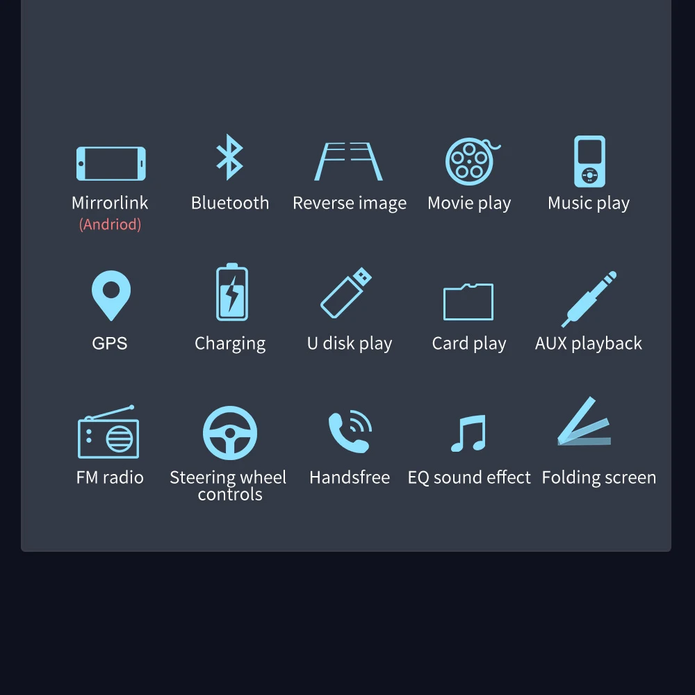 Автомобильный мультимедийный плеер 1DIN indash 7-дюймовый экран GPS nav HD