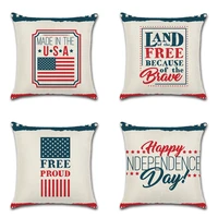 independence day room decor pillow cushion cover linen 4th of july throw pillow cases sofa home festival decorative pillow cover