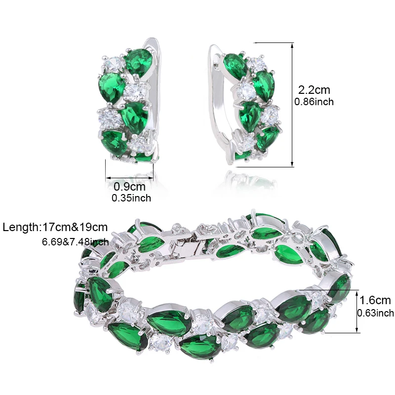 Женский роскошный комплект украшений Mona Lisa классический свадебный с фианитом