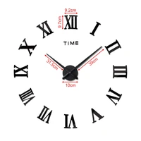 precise silent diy wall clock 60 120cm easy to assemble 3d effect fill empty modern wall sticker clock wall decoration