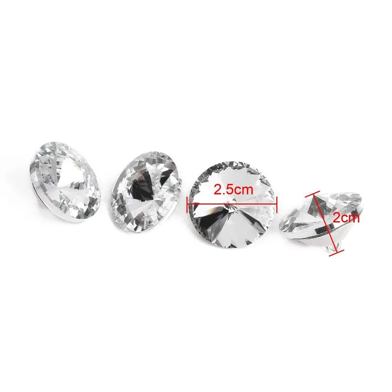 Кристальная Пряжка 100 шт для дивана кровати сумка украшения одежды 25 мм|Пуговицы|