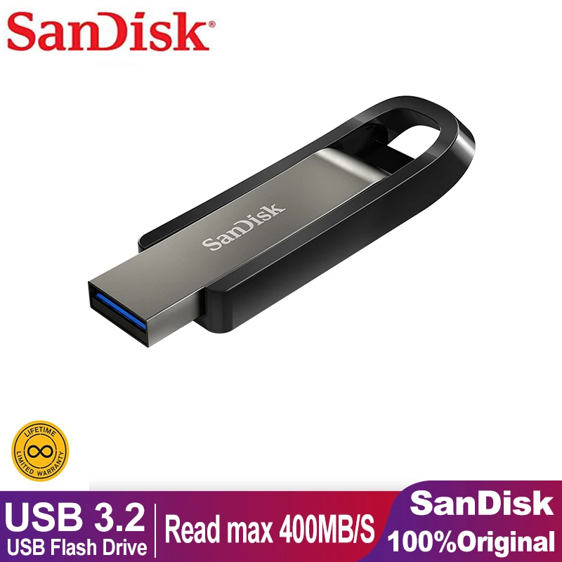 

Sandisk Extreme Go USB 3.1 Metal USB Flash Drive With Encryption 128GB 64GB Mini USB 3.0 Flash Drive High Endurance Memory Stick