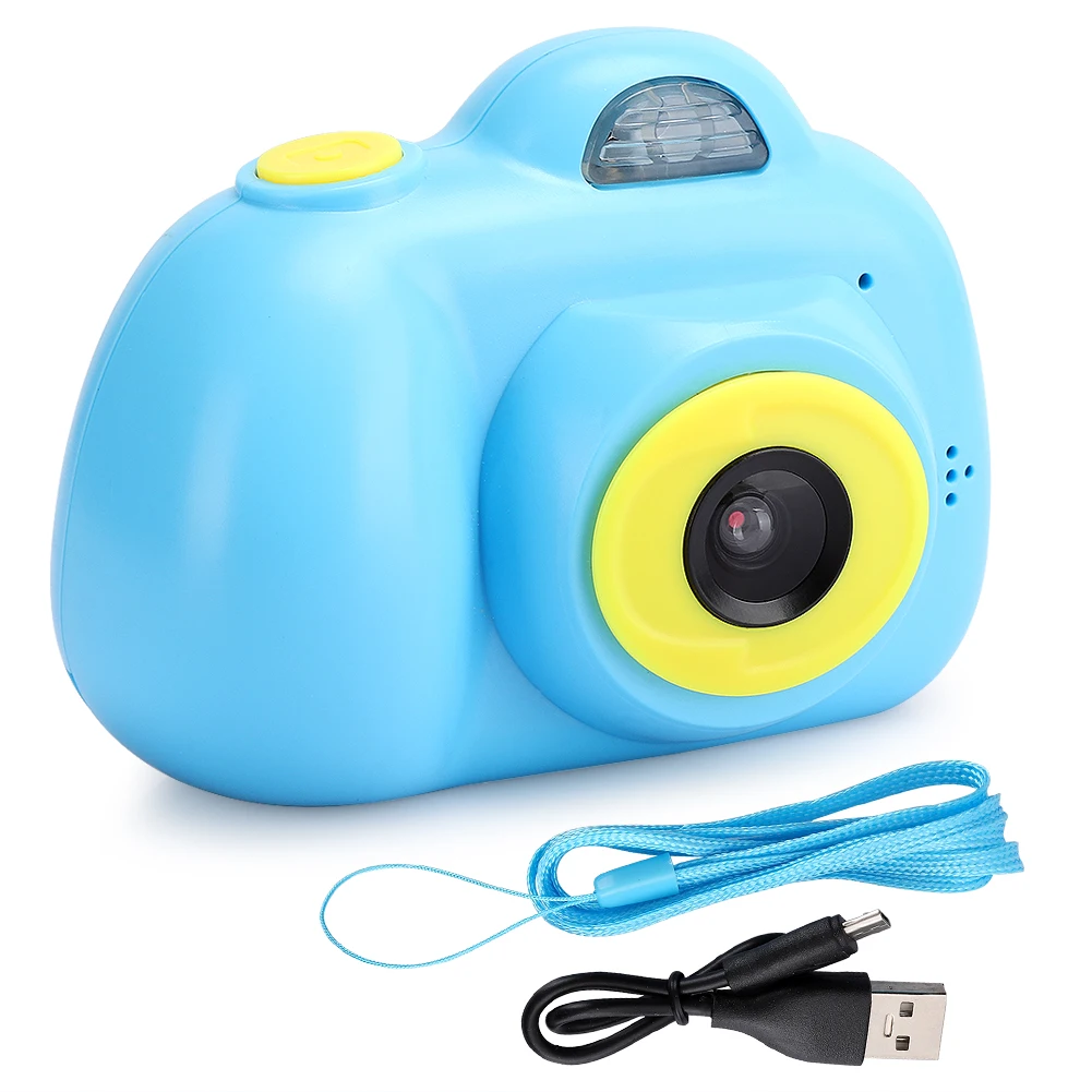 

Children Camera Kid Play Toy with Anti-lost Lanyard Built-in Various Cartoon Photo Frames