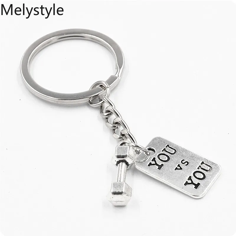 2019 брелок для ключей гантели мужчин спортивного зала модный женщин и ювелирные