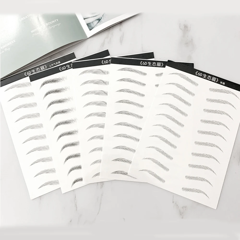 10 пар/компл. новые волшебные наклейки для бровей водостойкие стойкие на водной