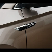 original quality car styling sticker side wing fender badge emblem for skoda karoq
