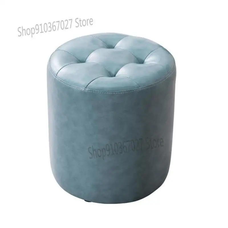 Маленький кожаный стул модный для гостиной диван круглый взрослых креативный Pi