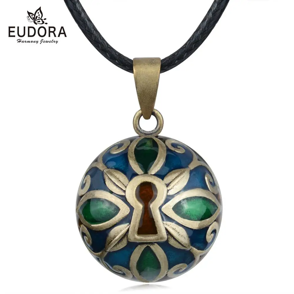 Eudora уникальная оригинальная эмалированная подвеска в виде шара гармонии синяя
