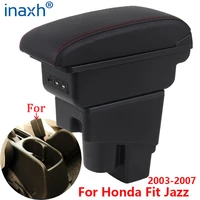 for honda jazz armrest box for honda fit jazz 1 car armrest 2003 2007 arm storage box car accessories 2003 2004 2005 2006 2007