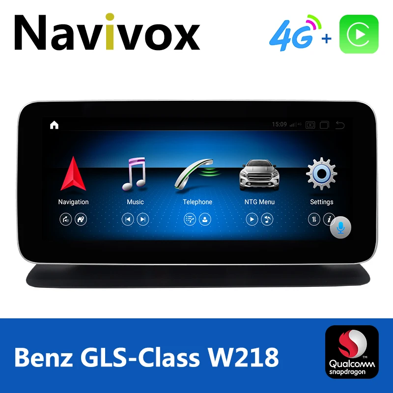 

Navivox Snapdragon Android 10 Автомобильный мультимедийный плеер GPS для Mercedes Benz CLS Class W218 2011-2018 с авто радио CarPlay 4G BT