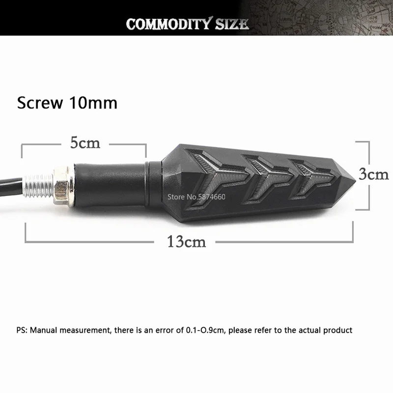 

2PCS LED Turn Signal Light Motorcycle Turn Signals Built Relay Blinker Motorcycle Turn Signal Lamp Stop Signal Brake Lighting