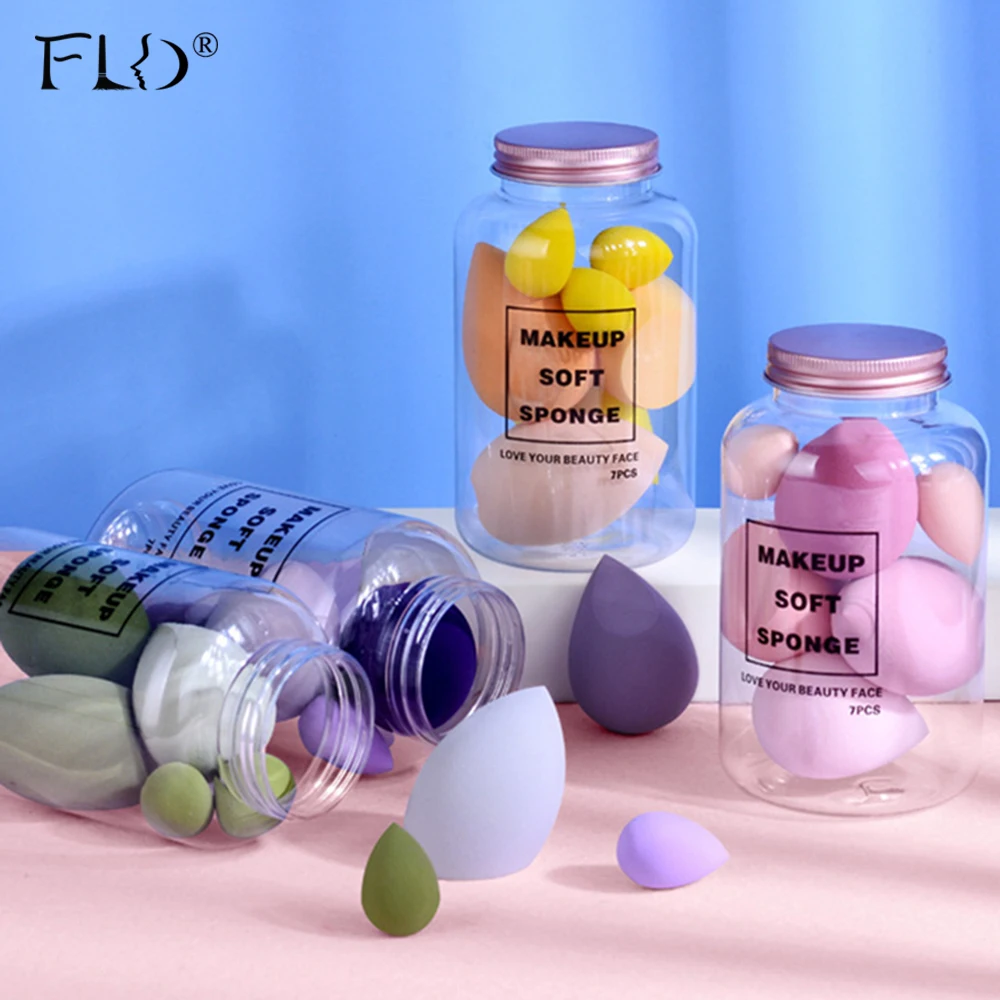 FLD Makeup Blender Cosmetic Puff Makeup Sponge with Box Foundation Powder Sponge Beauty Tools Women Make Up Kits