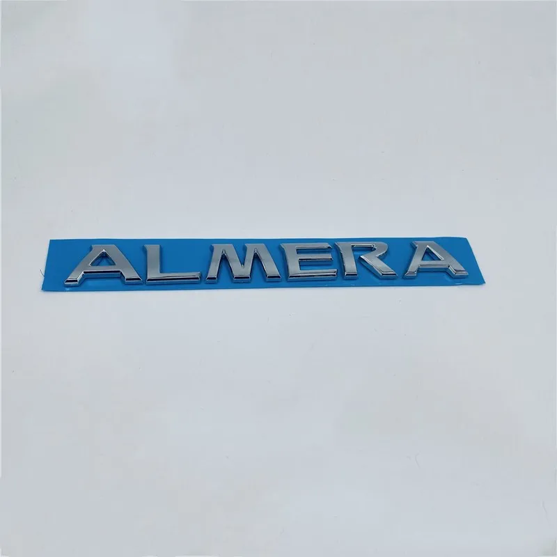 Автостайлинг для Nissan Almera Задняя Крышка багажника хромированная эмблема с