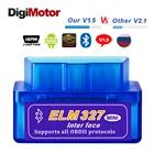 Автомобильный диагностический сканер ELM327 V1.5, совместимый с Bluetooth OBD2, V2.1