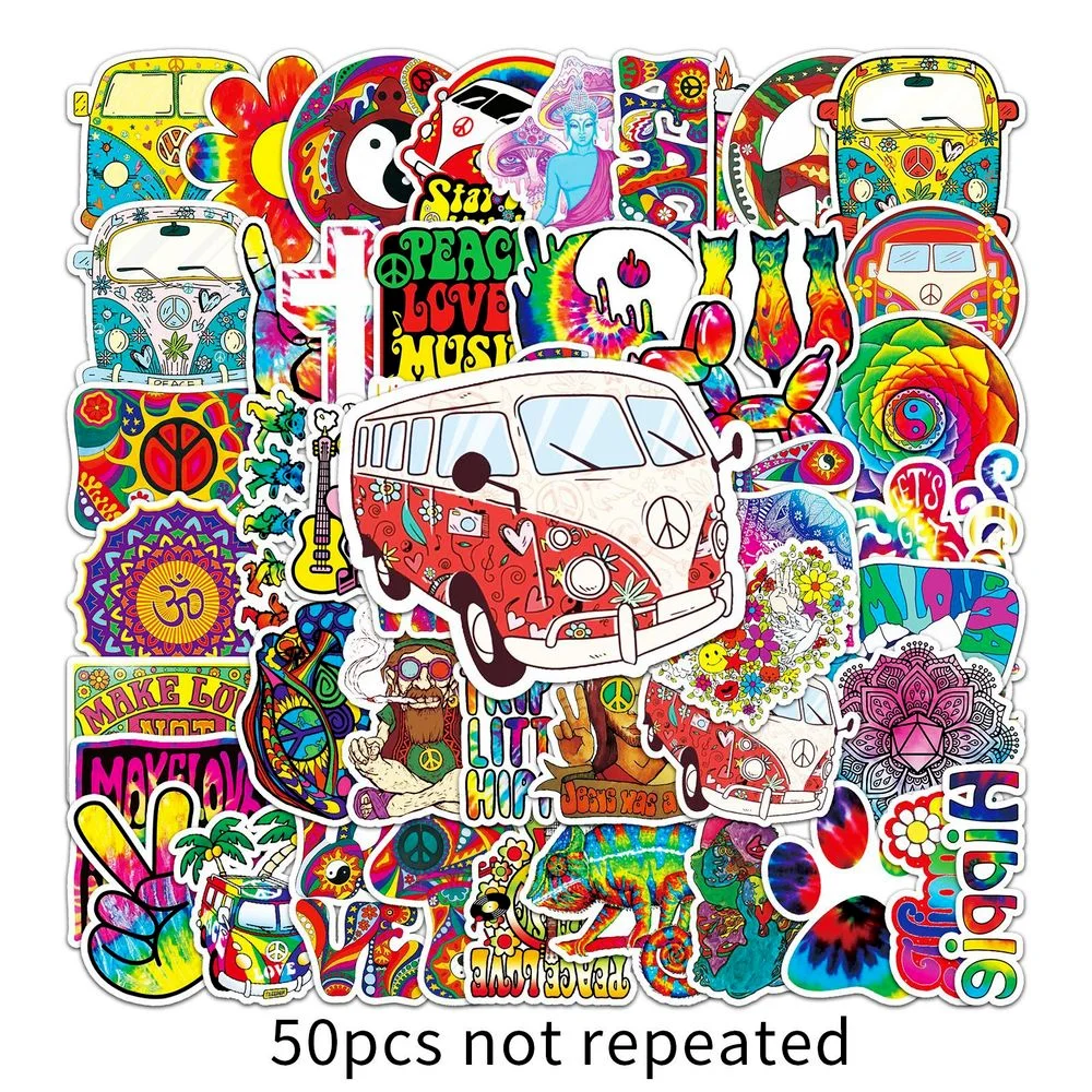 

10/50 шт., стикеры в ретро стиле