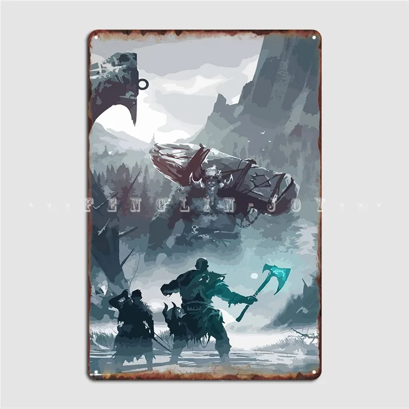 

God Of War Metal Sign Wall pub Kitchen Plaques personalized Tin sign Poster