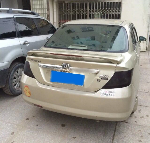 Спойлер для HONDA FIT 2002-2005 спойлер из светильник ственного АБС-материала заднего