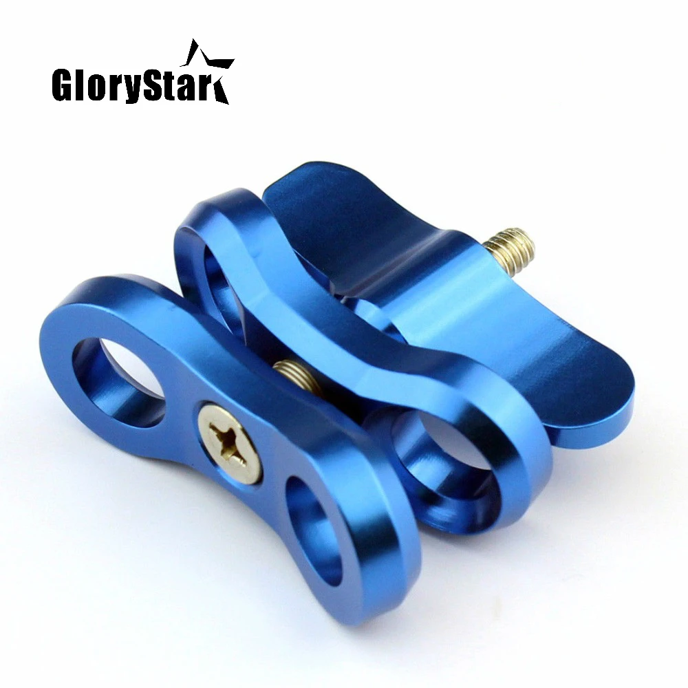 

Аксессуары для камеры GloryStar CNC, Шариковые фонари для дайвинга, зажим-бабочка, крепление на руку, Алюминиевое Крепление для камеры Gopro 345678 Xiaoyi ...