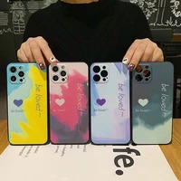be loved watercolor pattern for iphone 13 13pro 13promax 11 12 12mini xsmax 12promax 7 8plus xr xs 11 12pro antiskid phone case