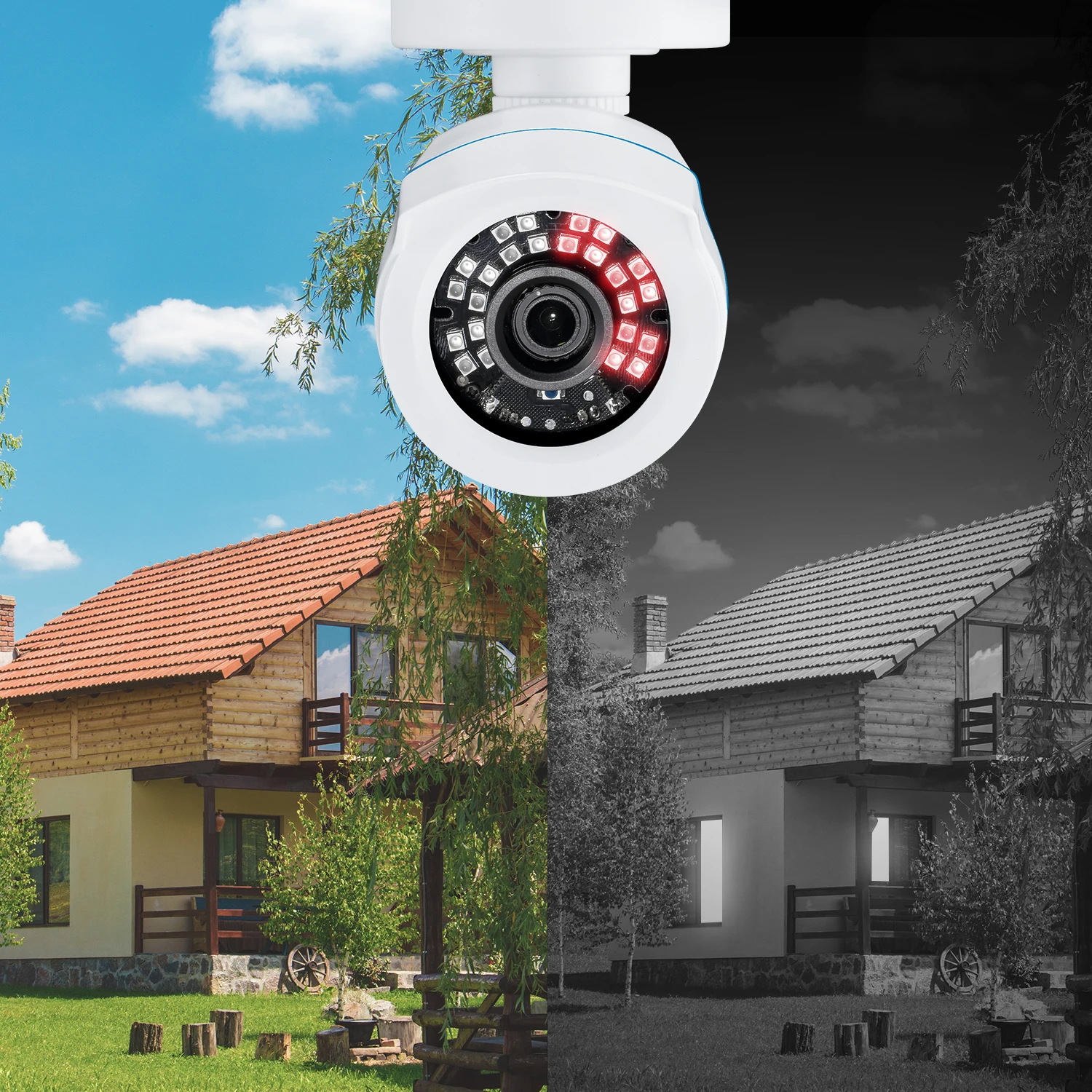 ZOSI 4 шт. HD 1080P TVI CCTV Bullet видео камера 1MP CCTV Камера Безопасности ИК Крытый Открытый IP66
