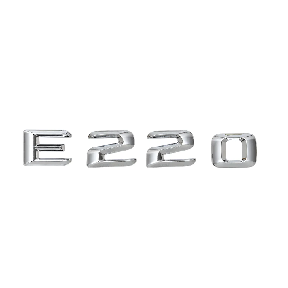 

Car Trunk Rear Emblems Badge Letters Alphabet Sticker E220 For E Class 170 W110 W114 W115 W123 W124 W210 W211 W212