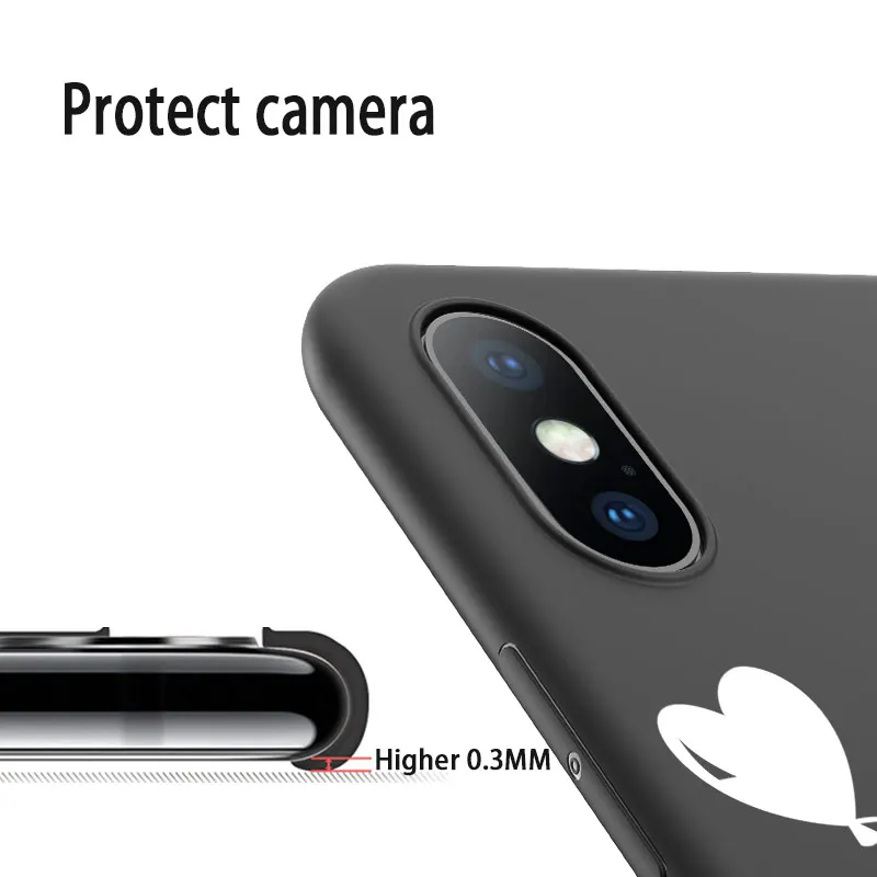 USLION пара силиконовых чехлов для iPhone 7 6 6s 8 Plus любовь сердце блеск звезды чехол