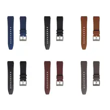 Watch Band Soft Replacement 22mm Faux Leather Watchband Strap Bracelet for Huawei GT/GT2 Intelligent Wearable Device Accessories