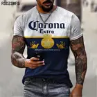 Летняя Повседневная футболка TEXACO в стиле ретро, модель 2021 года, уличная мода, Мужская свободная футболка большого размера с короткими рукавами и принтом монограммы